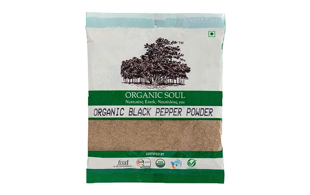 Organic Soul Organic Black Pepper Powder    Pack  100 grams